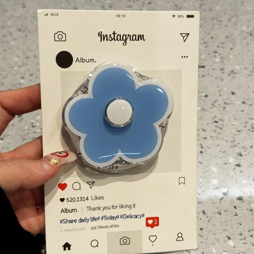 Lindo teléfono magnético Magsafe con flor giratoria adecuado para iPhone 17 estuche de carga inalámbrica soporte para teléfono