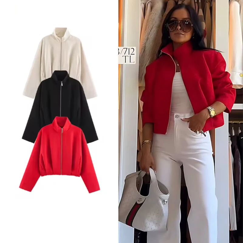 Women's Jackets & Coats 2026 New Autumn Fashion Loose Short Fall Warm Youth Jackets Chic Women's Street Travel Coats Blouse