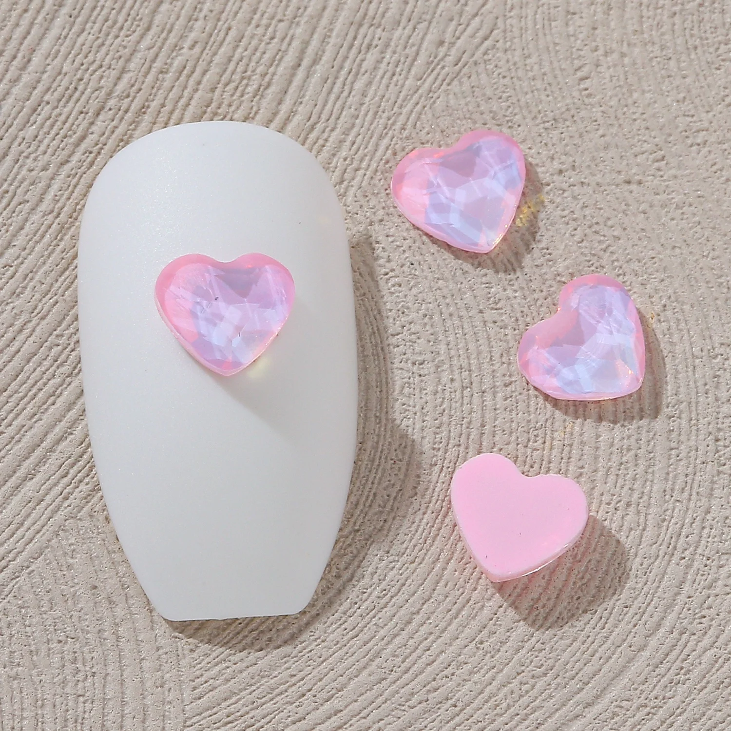 Opal Mocha Pink Mixed-Shaped Wholesale Flat bottom Nail Art rhinestones Self-Adhesive Shiny Glass Crystal 3D Nail Decoration