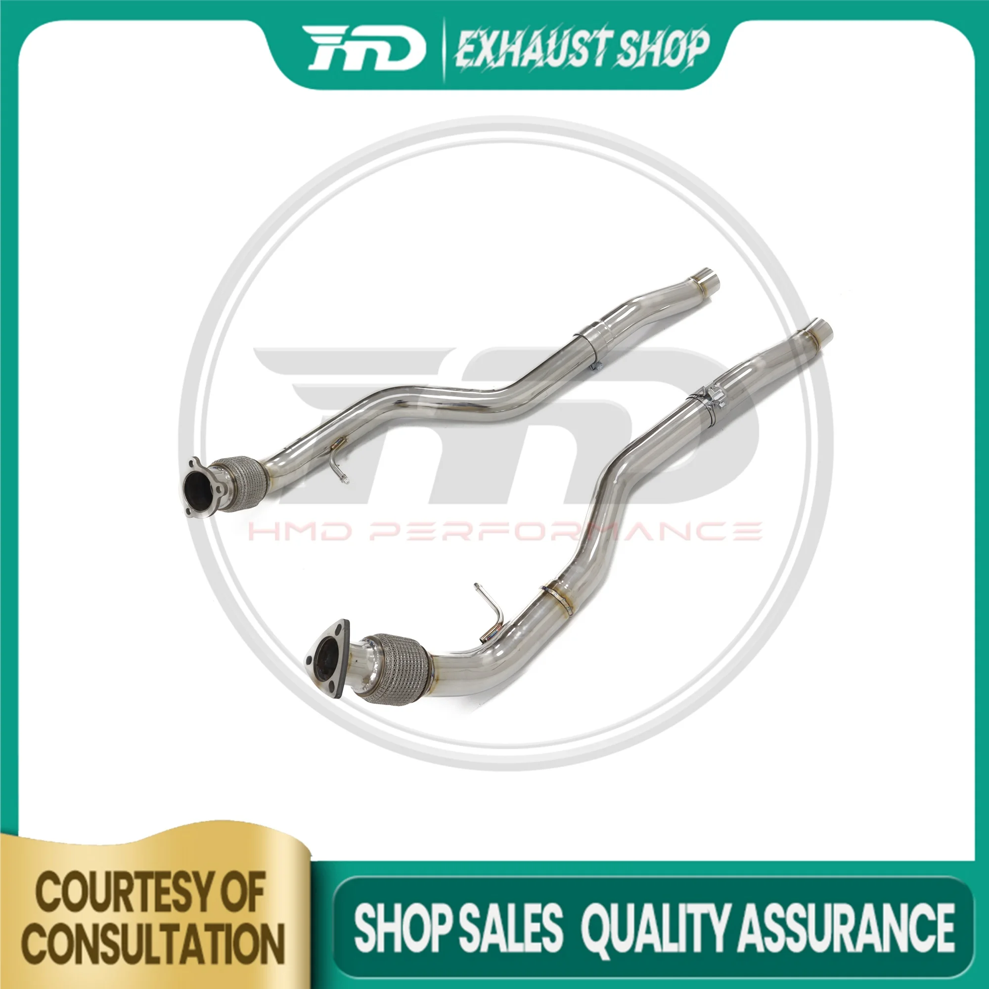 

Customizable Middle Pipe For AUDI A7 C8 Stainless Steel Exhaust System Electronic Valve Non-destructive Installation Exhaust Pip