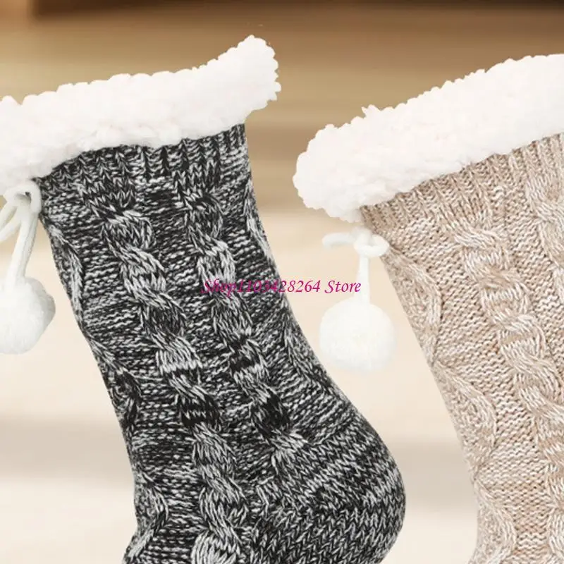 Fleece Lined Pregnancy Socks Stretchable Acrylic Cold Weather For Expecting Mother