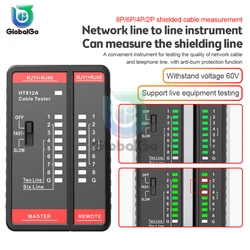 HT812A Network Cable Tester Wire Tracker Telephone Line Test Meter Telephone & Network Line Finder RJ11 RJ45 Tester