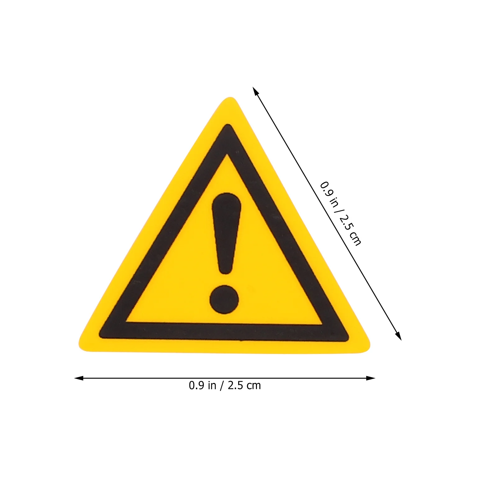 5Pcs Caution Warning Sticker Exclamation Mark Safety Sign Self Adhesive Strong Bond Decal for Workplace Safety