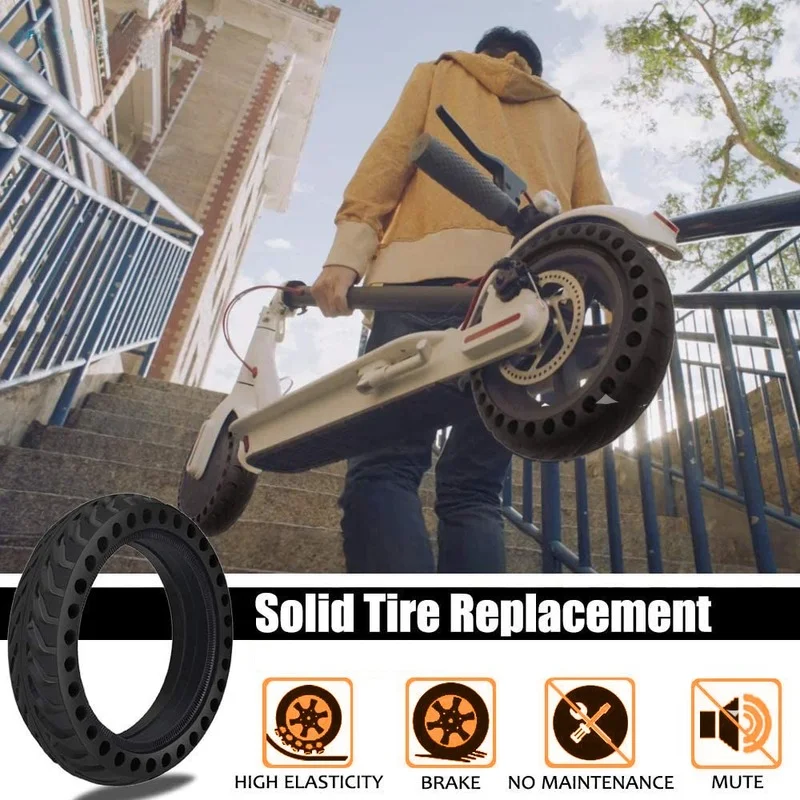 Solid Tire for Xiaomi M365 Pro Electric Scooter Mijia Mi 1S Pro 2 Essential Scooter 8.5 inches Rubber Tyre 8.5\'\' Wheel