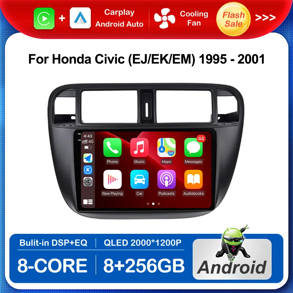 

9 '' LHD for Honda Civic (EJ/EK/EM) 1995 - 2001 Car Radio Multimedia Player Intelligent System 4G WiFi BT GPS Navi Head Unit