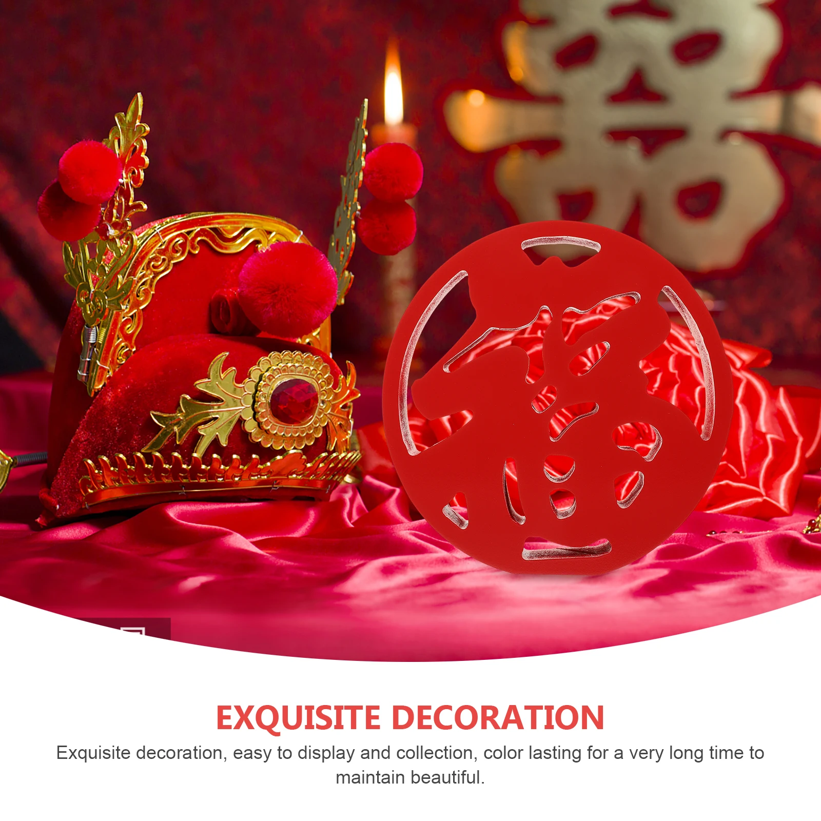 

Traditional Decor Lucky Character Decoration Wedding Table Decorations Name Chinese Home