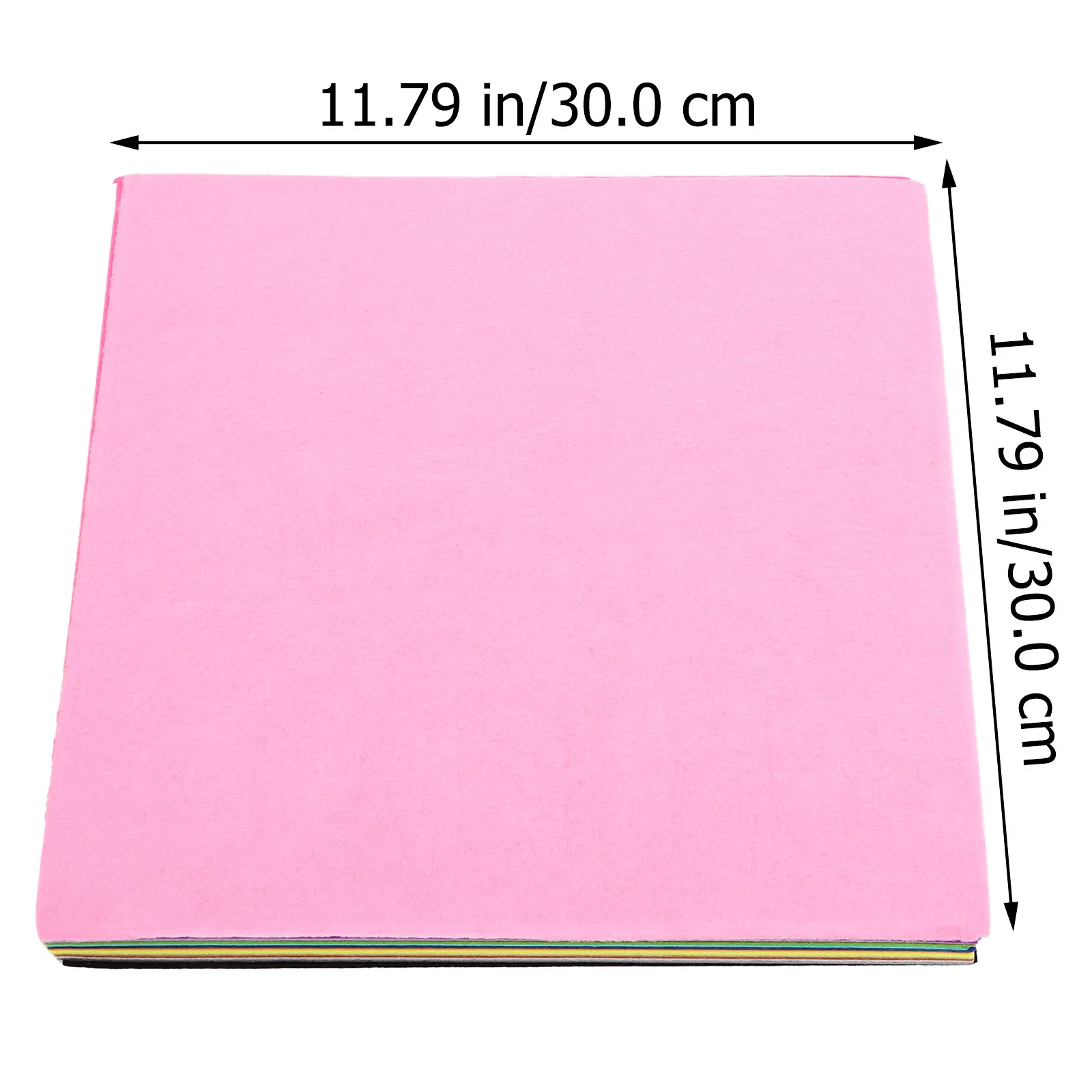 28Pcs Multicolor Nonwoven Fabric Sheet Premium DIY Craft Material 30x30cm Easy Cut Fold Sew Staple Art Project Supplies view 5