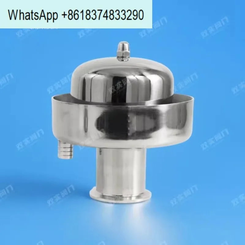 304 stainless steel water seal breathing valve quick release chuck sanitary storage tank with head filter respirator