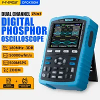FNIRSI DPOX180H Digital Phosphor Oscilloscope 2 Channels 20MHz Signal Generator 180MHz-3DB Analog Bandwidth 500MSPS