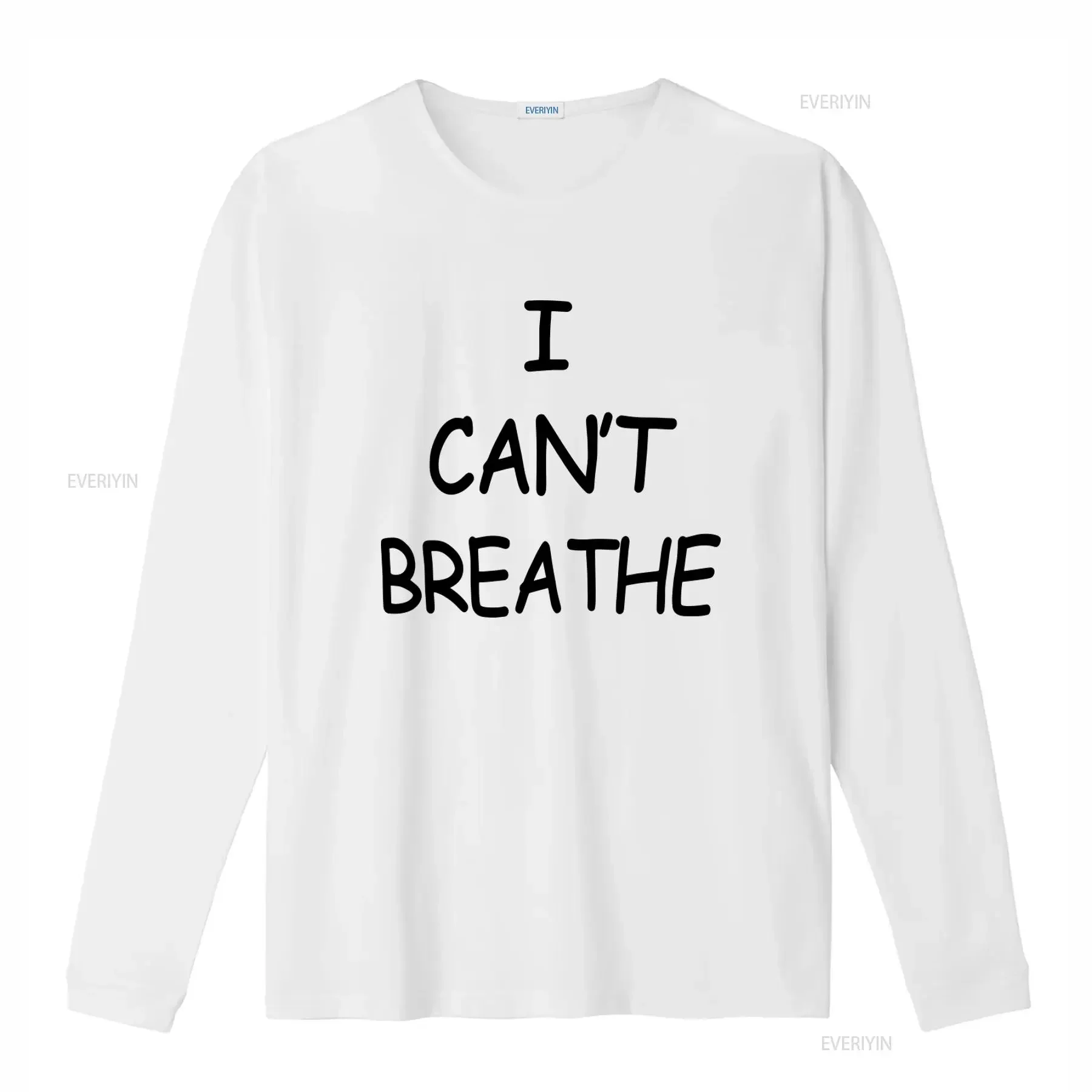 I Can't Breathe BLM Protest T Shirt Black Lives Matter Statement vintage Washed Unisex homme Versatile streetwear Breathable