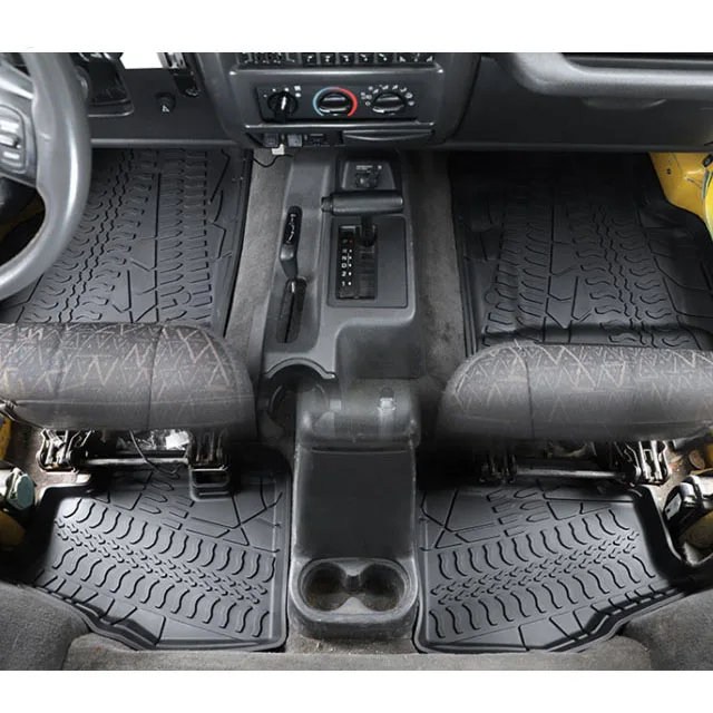 

Car Foot Mats Cargo Liner Pad Anti-Skid Protection Accessories For Wrangler TJ 1997-2006