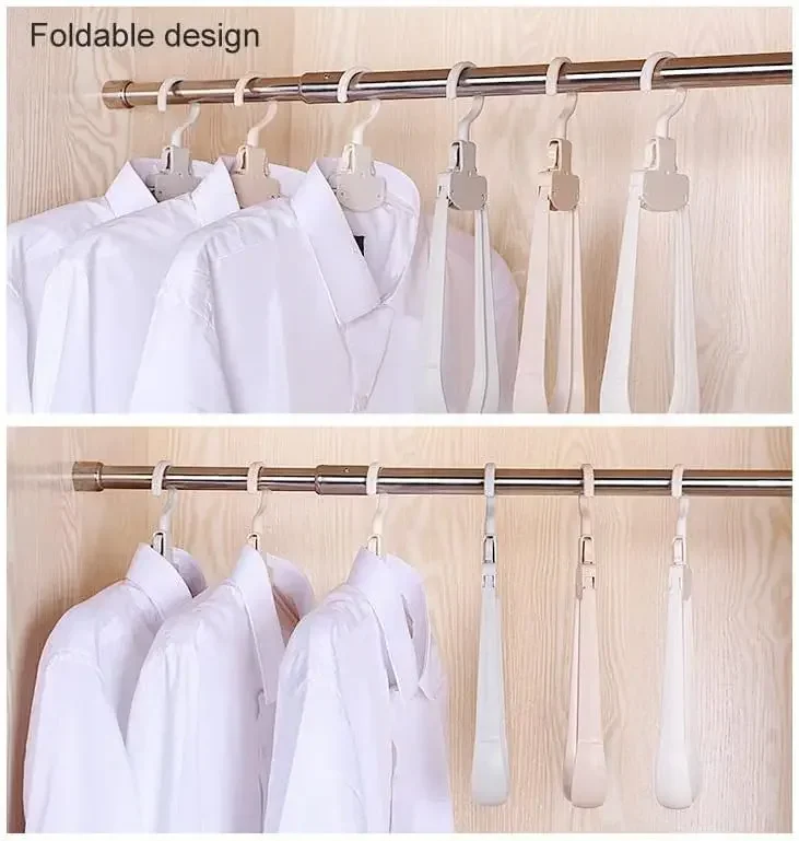 Multi-functional plastic clothes hanger Travel space saving foldable hanger Creative clothes rack children baby hanger