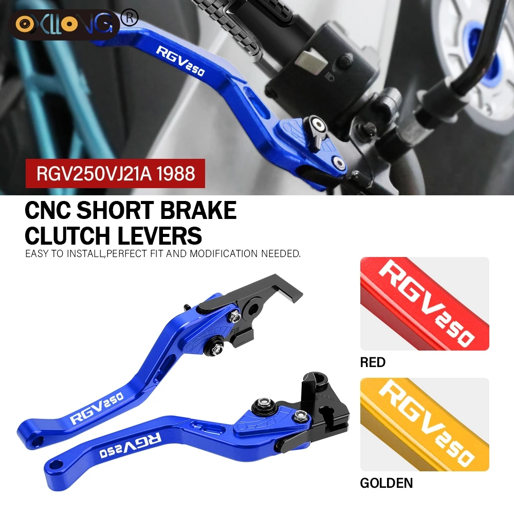 CNC Aluminum Motorcycle Short Brake Clutch Levers Accessories Parts For SUZUKI RGV250 VJ21A 1998 RGV250