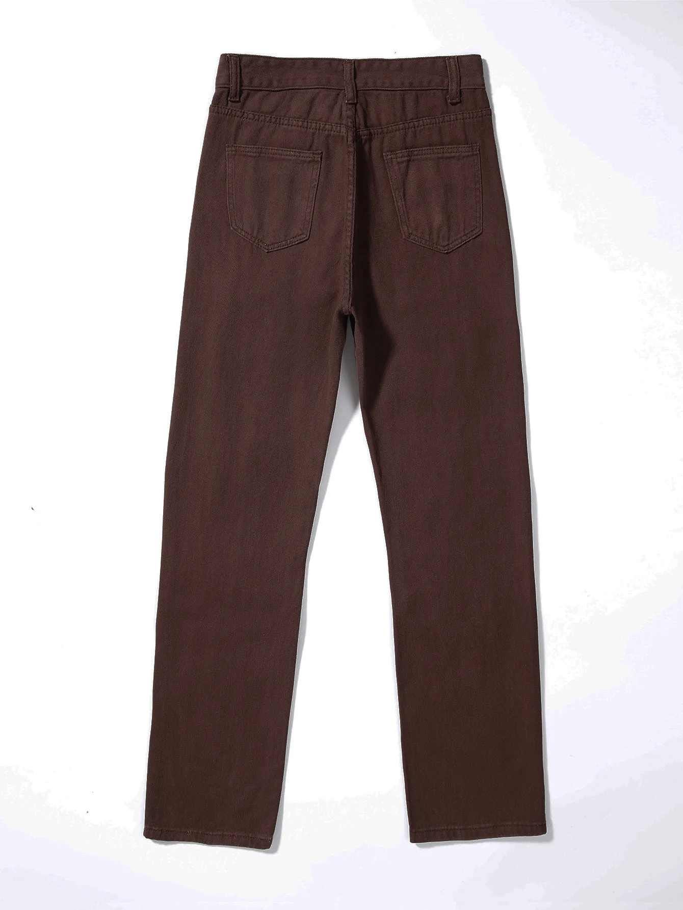 Jeans a gamba dritta strappati lavati di alta qualità, primavera nuova personalità di strada moda comodi pantaloni a gamba larga a vita alta da donna