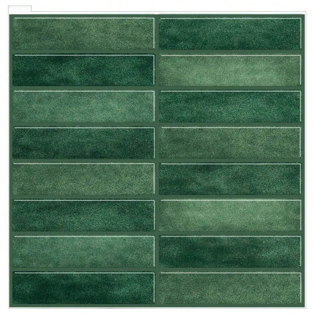 Durable Self Adhesive Tile Sticker PVC Water Proof Wall Decal Oil Proof 2D Print Vinyl Sheet For Kitchen Backsplash