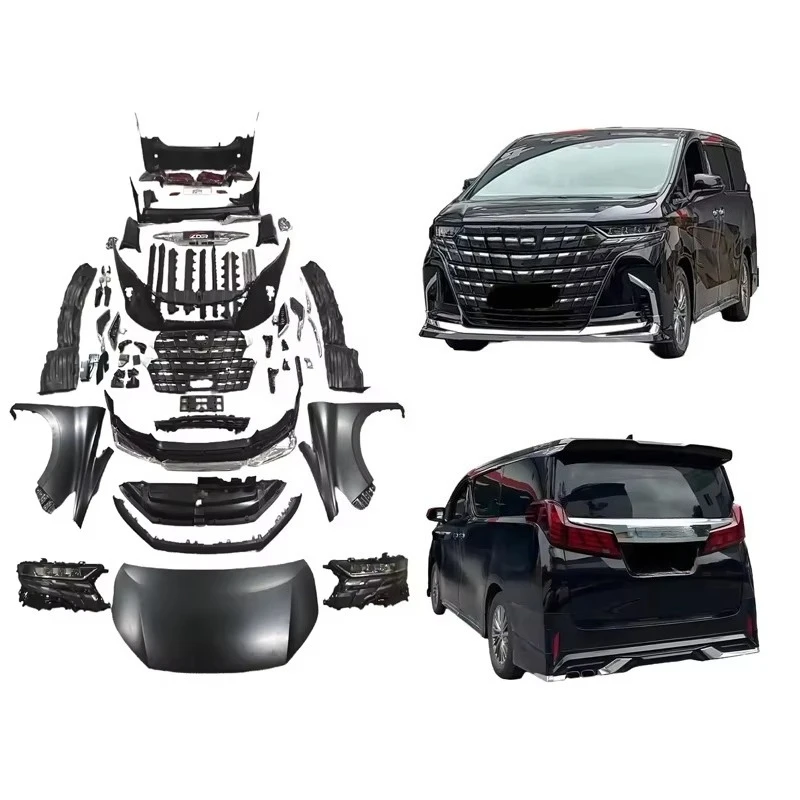 Car Accessories Full Set Exterior Modification Kits For Toyo Ta Alphard 30 Series 2016 Upgrade To For Alphard 40 Series 2024 Bod view 6