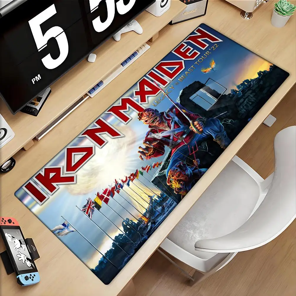 Cool I-I-Iron M-Maiden Mousepad Large Gaming Mouse Pad LockEdge Thickened Computer Keyboard Table Desk Mat