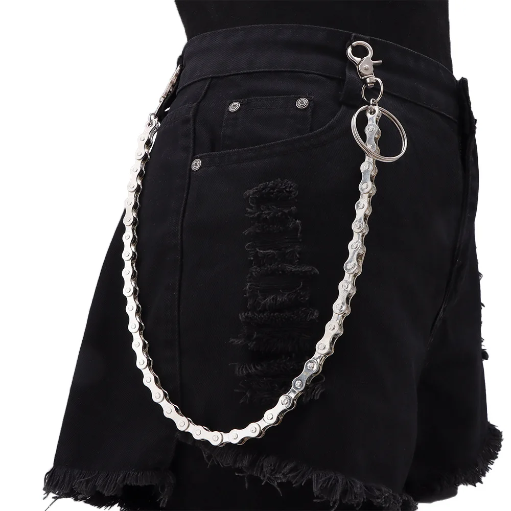 Unique  Retro Spring Bike Pants Chain Hip-Hop Unisex key Chain Drop shipping