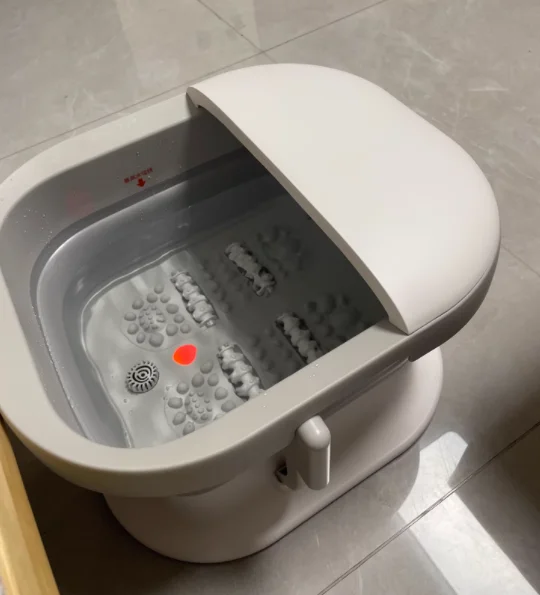 

220V Home Electric Foot File Soaking Tub - Foldable, Constant Temperature, Fully Automatic Heating with Foot Massage AF