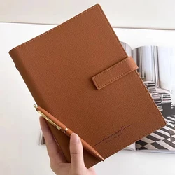 A5 Binder Notebook Loose-leaf Journal Diary Agenda Planner Notepad Business office Stationery metal button Support Customized