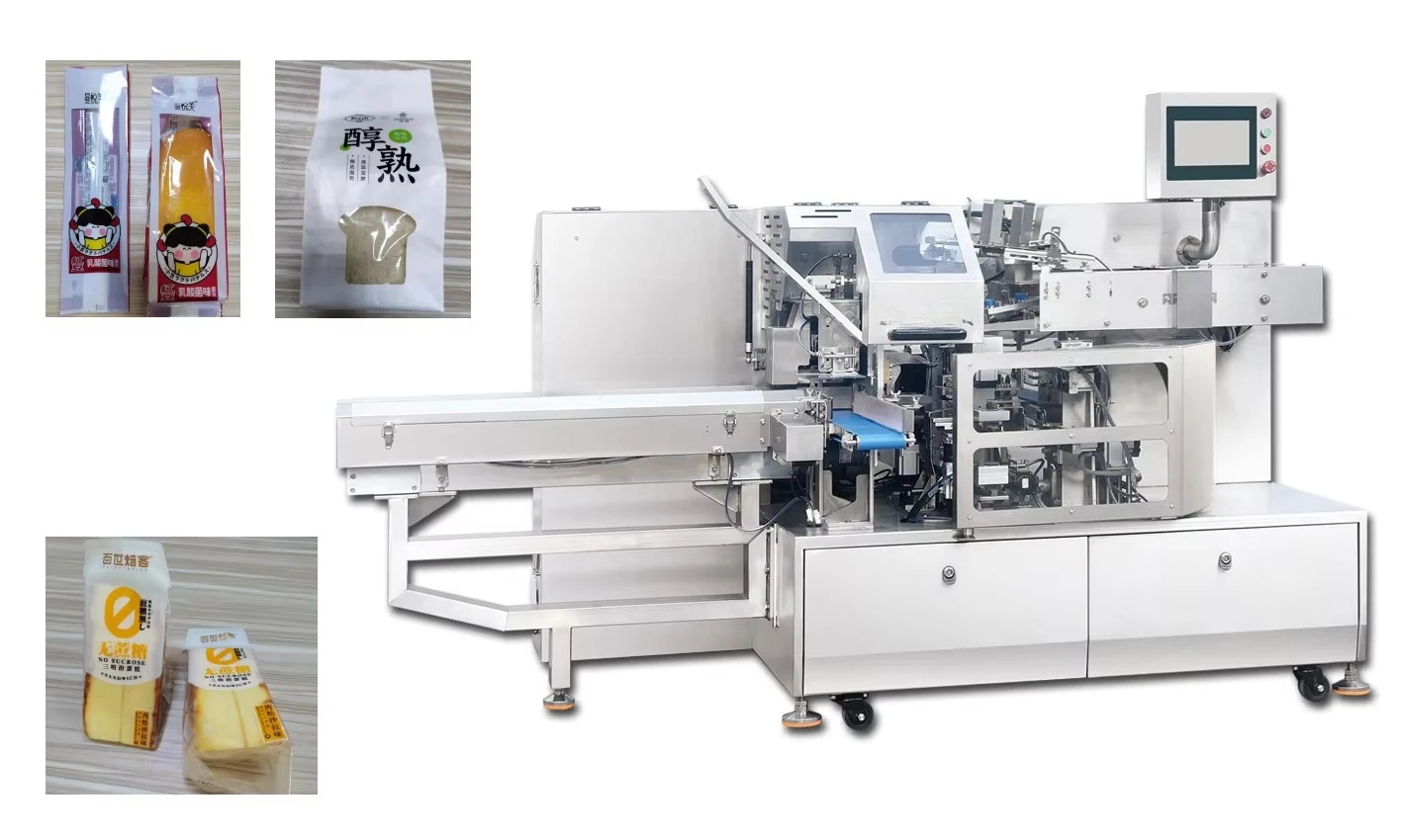 Automatic Loaf Bread Premade Bag Packaging Machine Toast Cake Multi-function Packing Machine