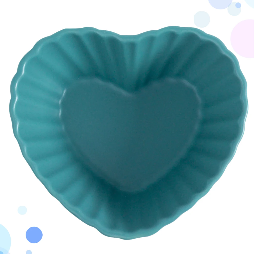 1 قطعة وعاء السيراميك على شكل قلب لون عشوائي الإبداعية الحلوى سلطة الفاكهة تخدم السلطانية لجمع الأسرة حفل زفاف