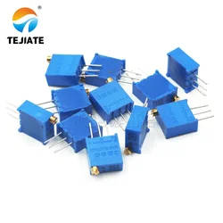 5PCS 3296W potentiometer trimmer resistor 10R 20R 50R 100R 200R 500R 1K 2K 5K 10K 20K  1M 2M