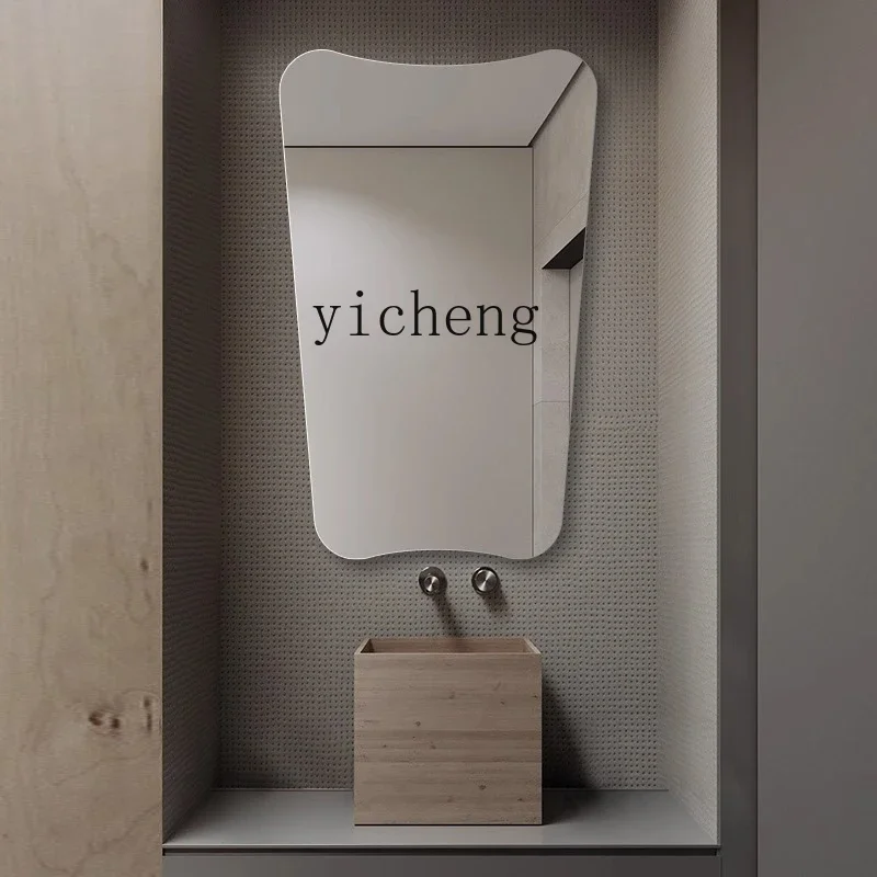 L7-14 bathroom mirror toilet wall hanging can be pasted washbasin mirror non-punching makeup mirror
