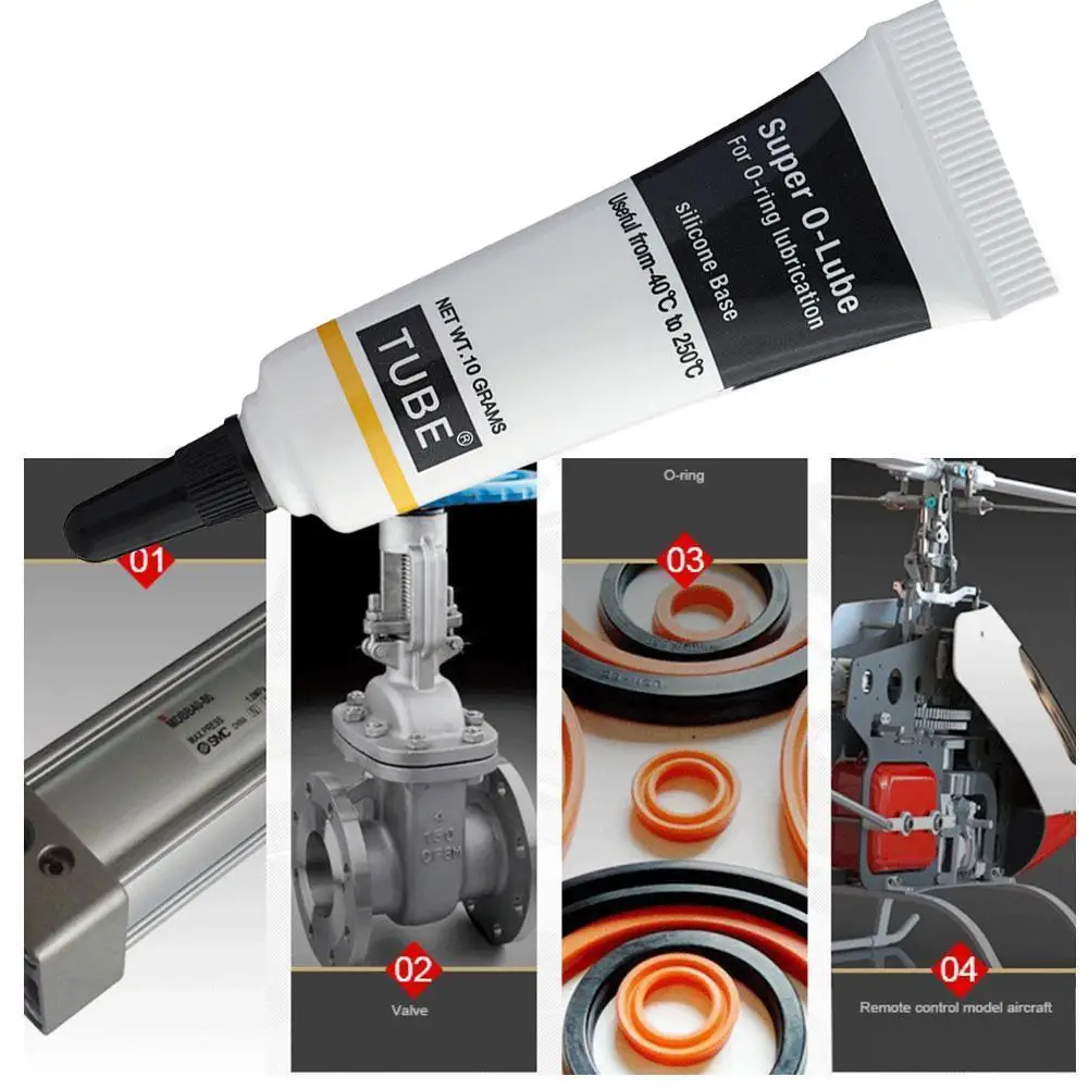 Lubricante de grasa de silicona 6504, Hardware de mejora para el hogar, resistente al agua, súper lubricante O de calidad alimentaria, lubricación para máquina de café