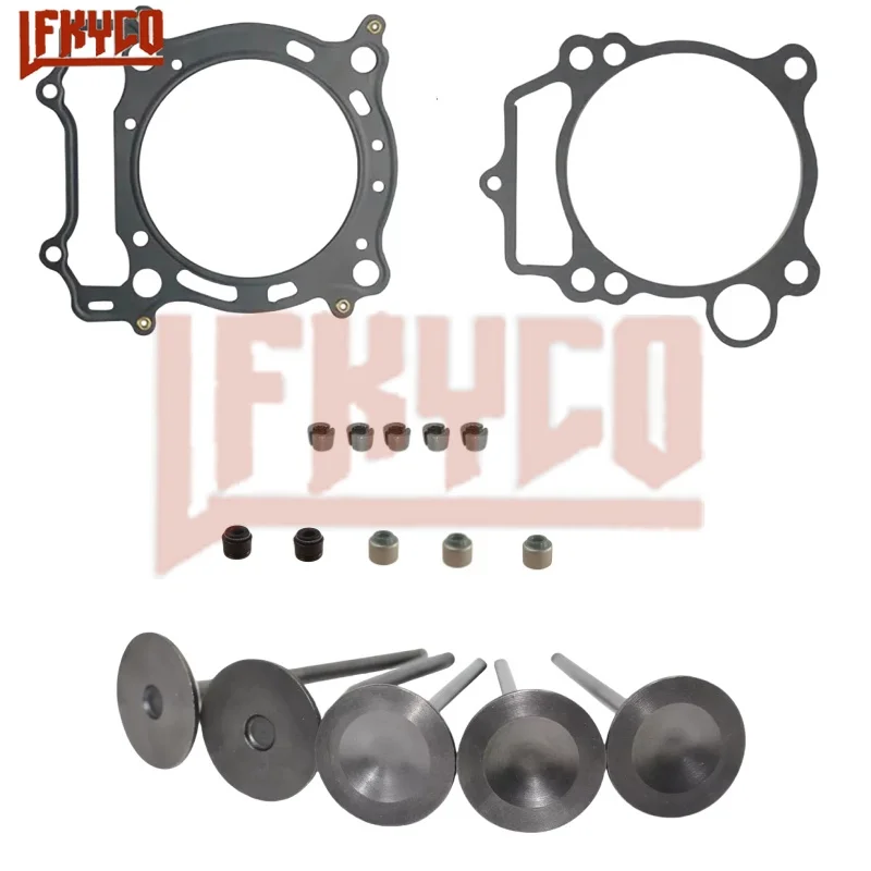 Motorcycle Exhaust Valves Inlet Intake Stem Kit Set For Yamaha YFZ450 04-09 WR450F 03-06 YZ450F 03-05 YFZ450SE 05-08 Engine Part