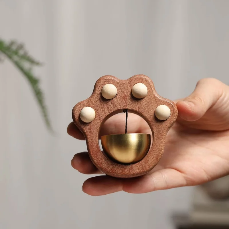 

Dopamine Wind Chime Magnetic Indoor Wind Chime, Oak Material Doorbell Copper Bell, Walnut Copper Trim Home Wind Chime Doorbell