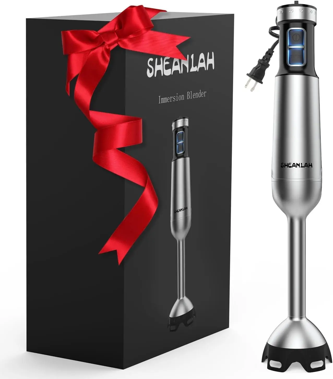 

1000W Immersion Blender with 25-Speed, Corded Hand Mixer, Scratch-Resistant, Copper Brushless Motor, Compact Design