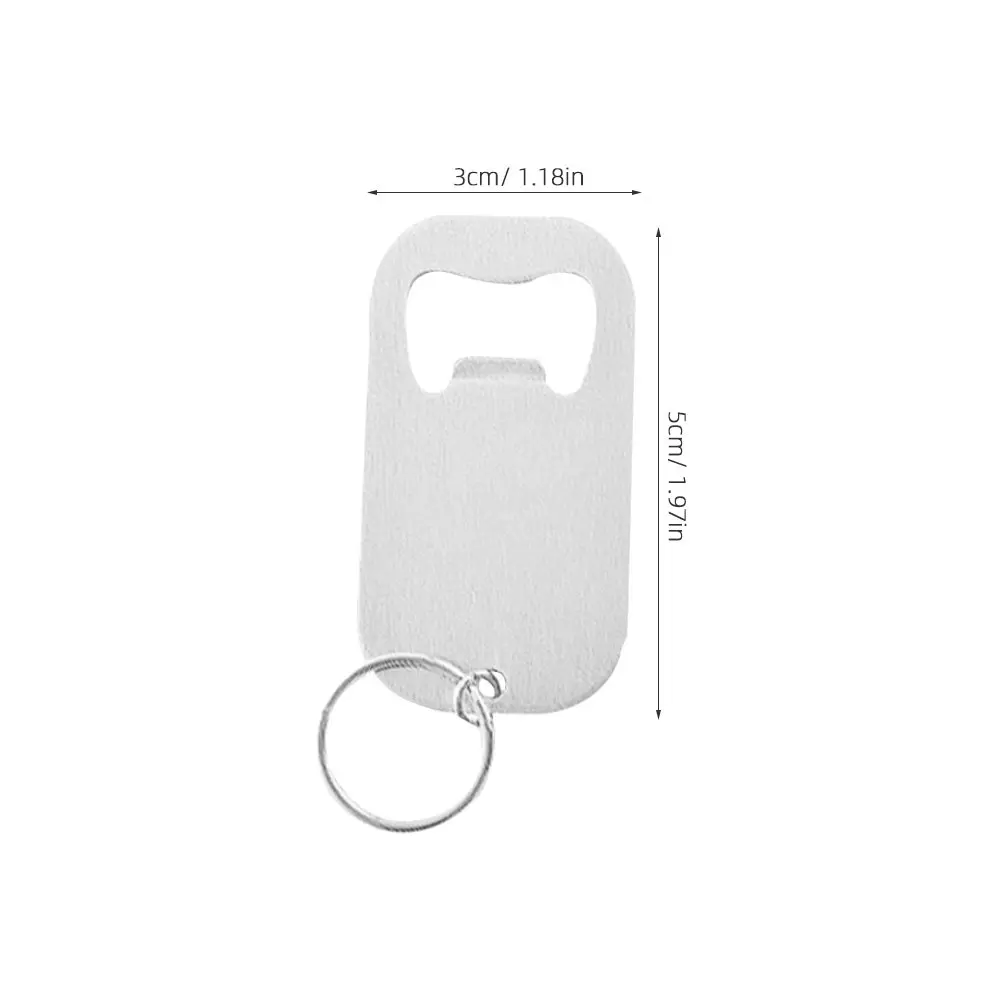 2Pcs Stainless Steel Keychain Bottle Opener Can Opener for Beer Soda Beverage Caps Bar Kitchen Restaurant Outdoor Travel