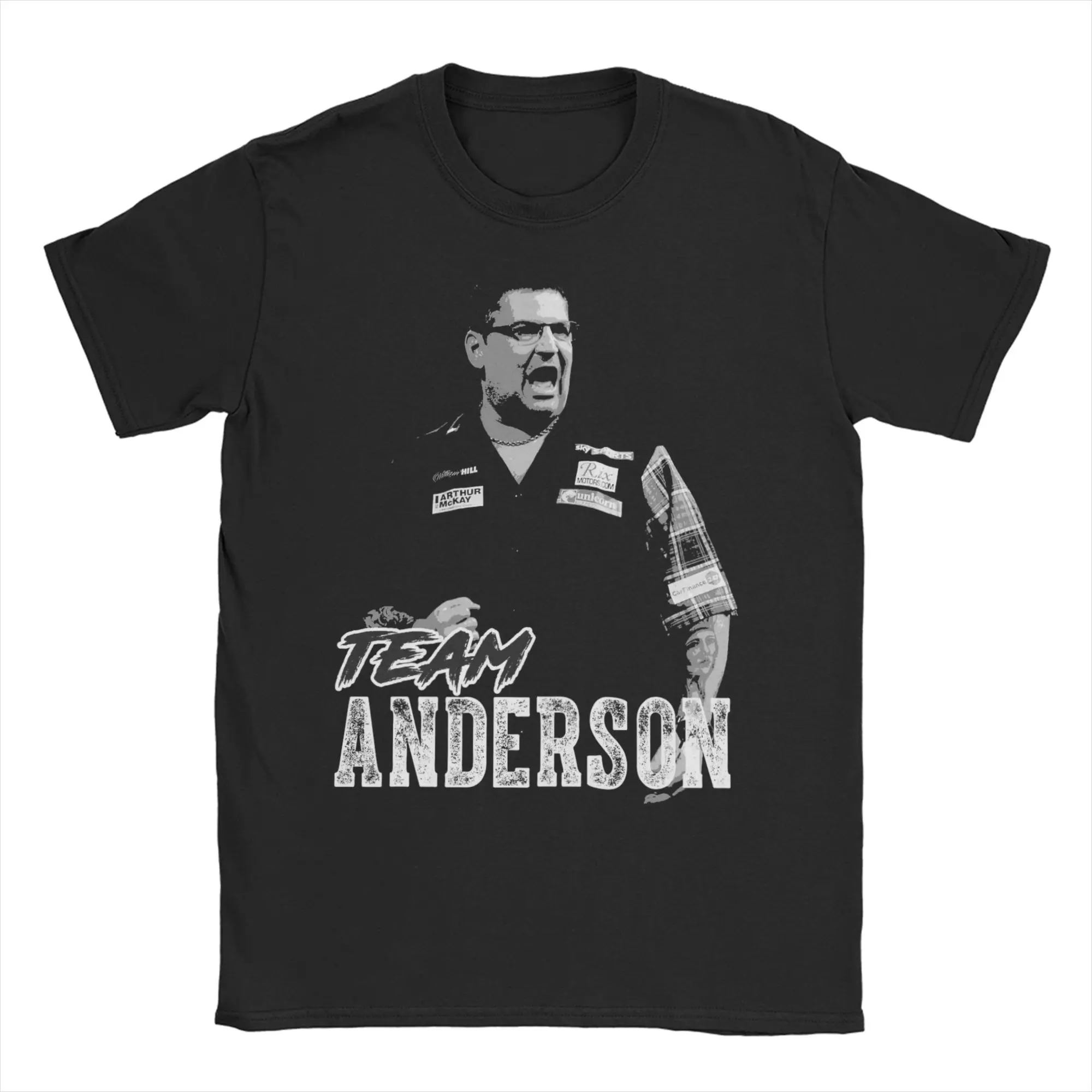 Gary Anderson PDC Men Women T Shirts  Funny Tees Short Sleeve Crewneck T-Shirts 100% Cotton Plus Size Clothes