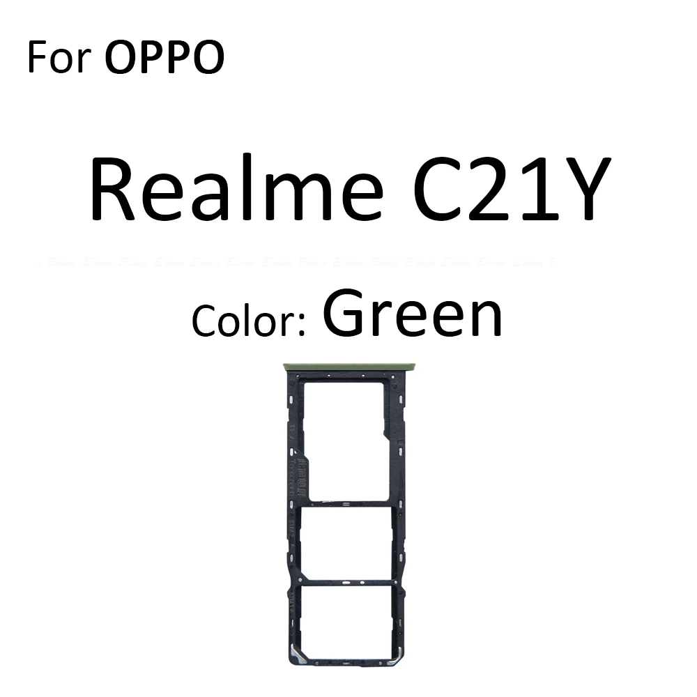 Sim Card Tray Socket Slot Reader Adapter For OPPO Realme C11 C12 C15 C21Y Micro SD Connector Container Parts view 6