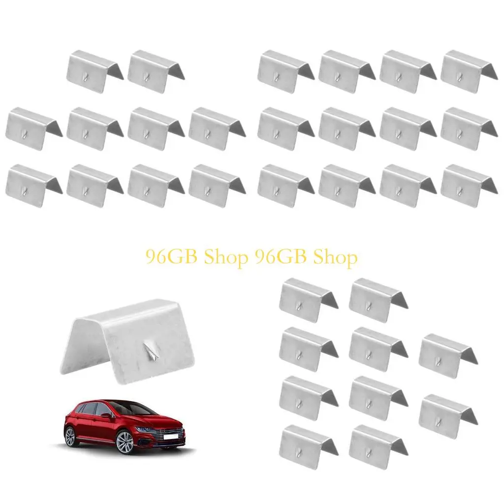 96GB Stainless Steel Clips Practical Durable Clips for Universal Car Wind Deflectors