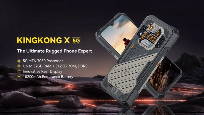 2025 Cubot KingKong X 16GB RAM+256/512GB adequado para capa de telefone