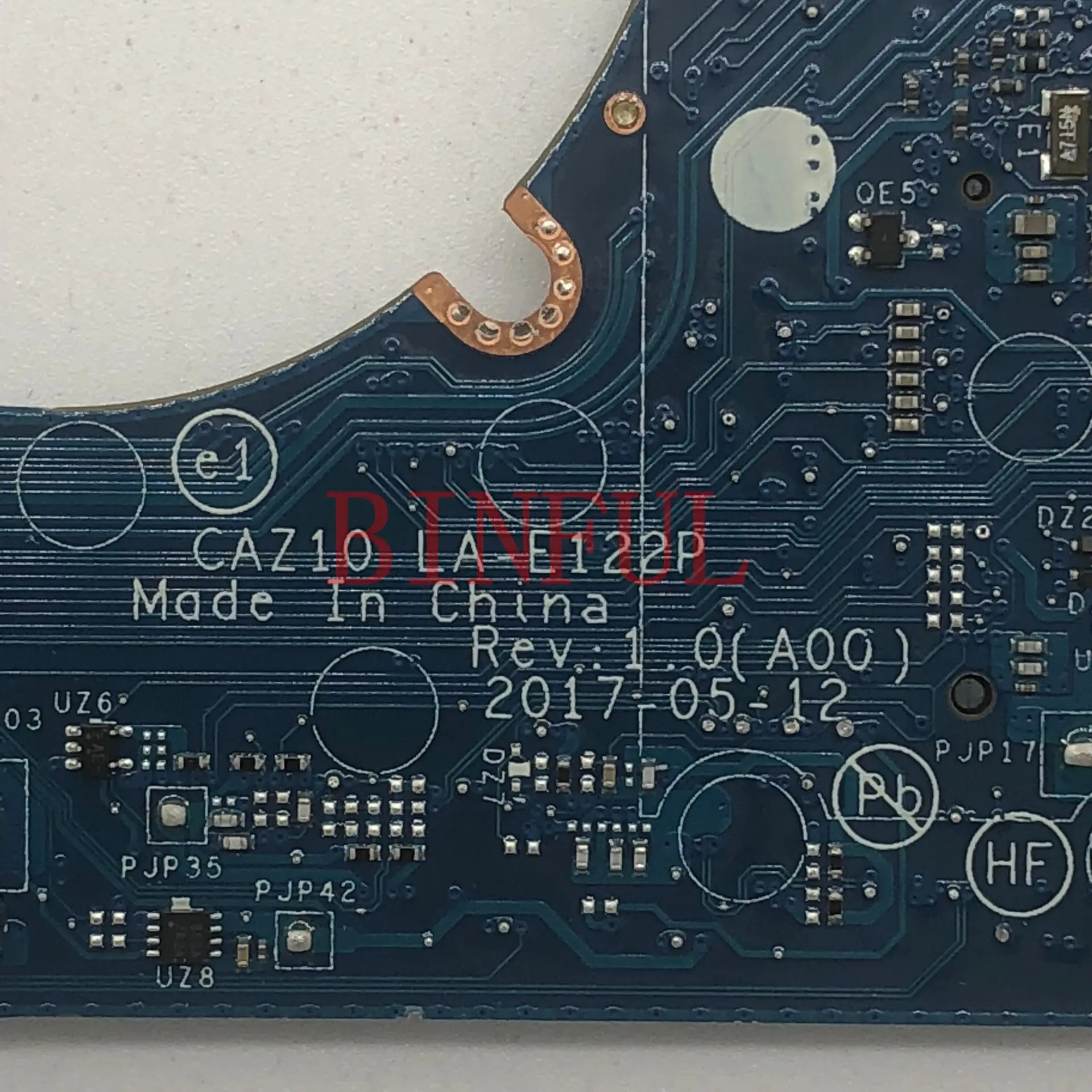 

09PJNK 9PKNJ CN-09PJNK Mainboard For Dell Latitude 7280 Laptop Motherboard CAZ10 LA-E122P W/SR2F0 I5-6300U CPU 100% Full Tested