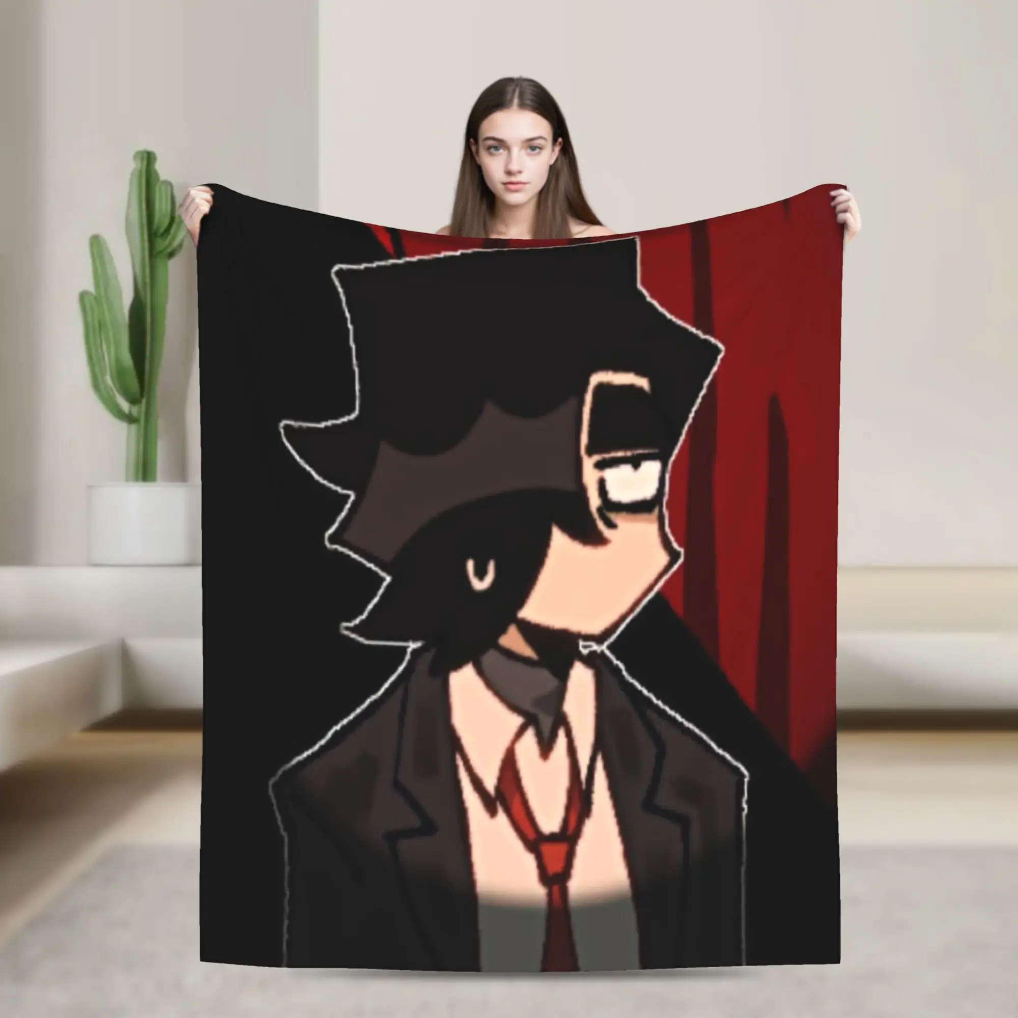 Benny Jackpot Crash Course Eddie Flannel Blanket Winter  Super Soft Throw Blanket for Child Living Room Sofa Bed Cover