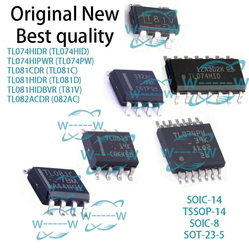 (10-50PCS)NEW TL074HIDR TL074HID TL074HIPWR TL074PW TL081CDR TL081C TL081HIDR TL081D TL081HIDBVR T81V TL082ACDR 082AC IC CHIP