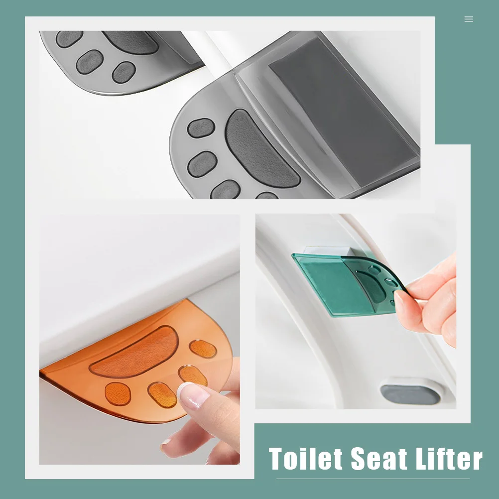 

6Pcs Toilet Seat Lifter Premium Durable Handle Tool Household Toilet Lid Cover Cleaner Accessories Bathroom Practical