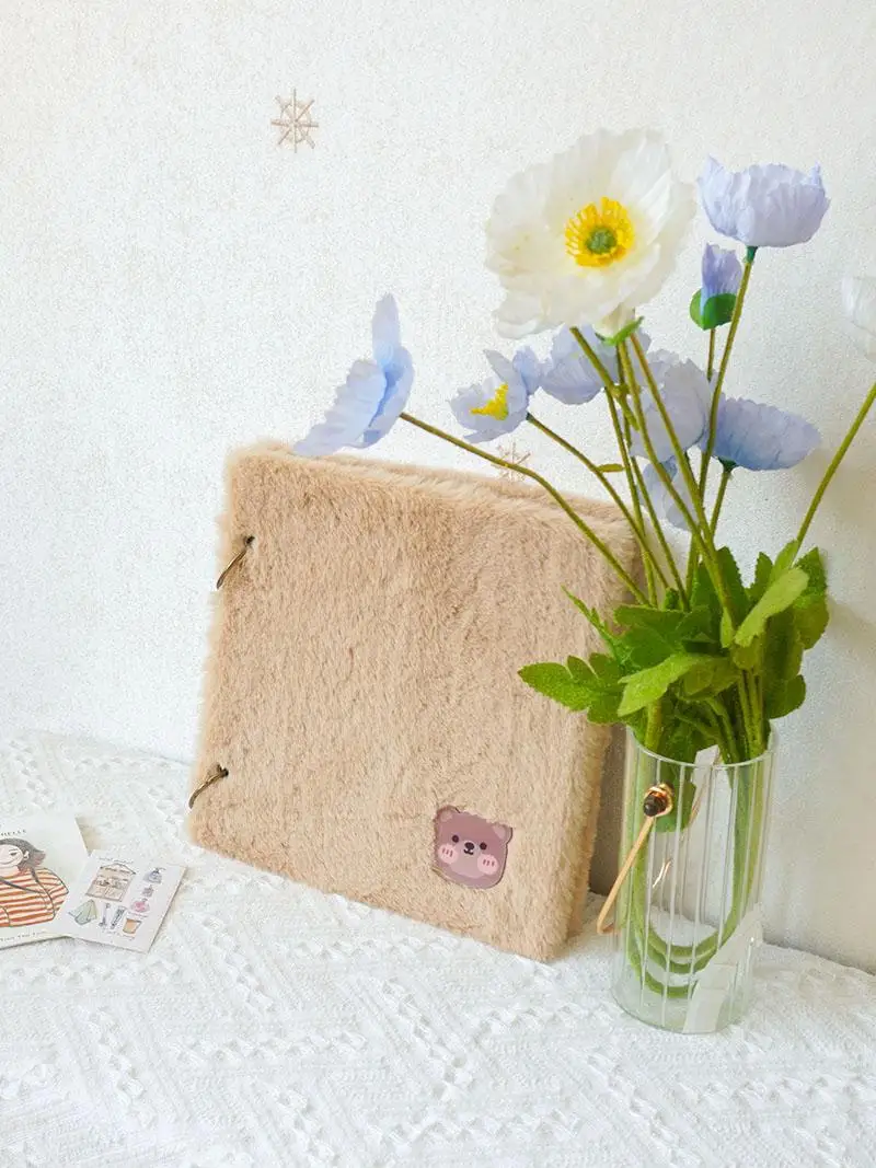 south-wood-plush-bear-loose-leaf-diy-photo-album-travel-souvenir-book-creative-birthday-gift-scrapbooking-organizer