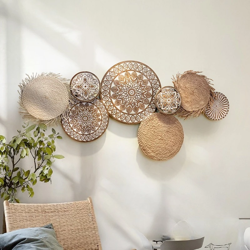 

Wall decoration sofa bedside homestay background wall pendant restaurant decoration