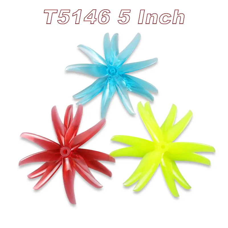 2/4 Pairs T-motor T5146 5146 5 Inch 3-blade Propeller Compatible CW CCW T-motor FPV Propeller for RC FPV Racing Drone