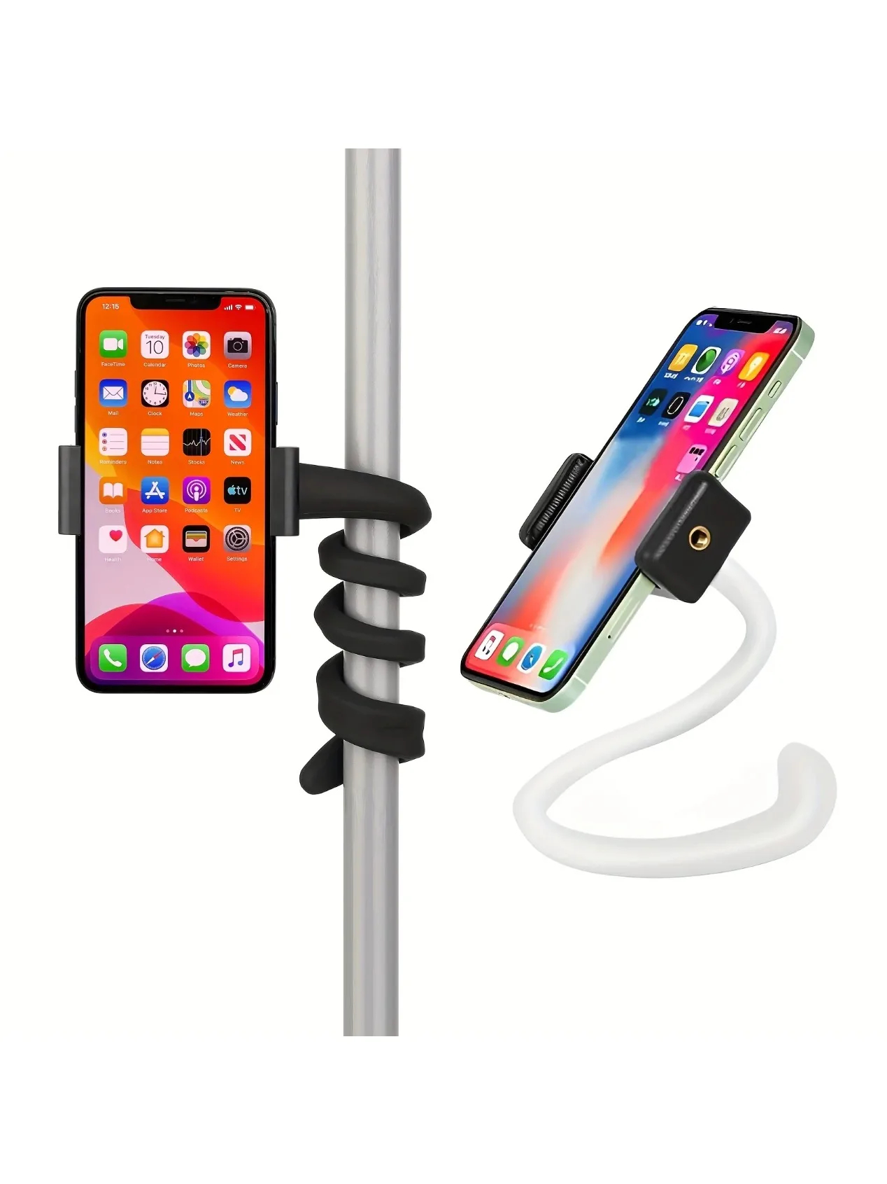 AliExpress NONE 1set Portable Flexible Cell Phone Holder Stand For Treadmill, Spin Bike, Stroller, Shopping Cart, Bed, Car, Kitchen, Desk