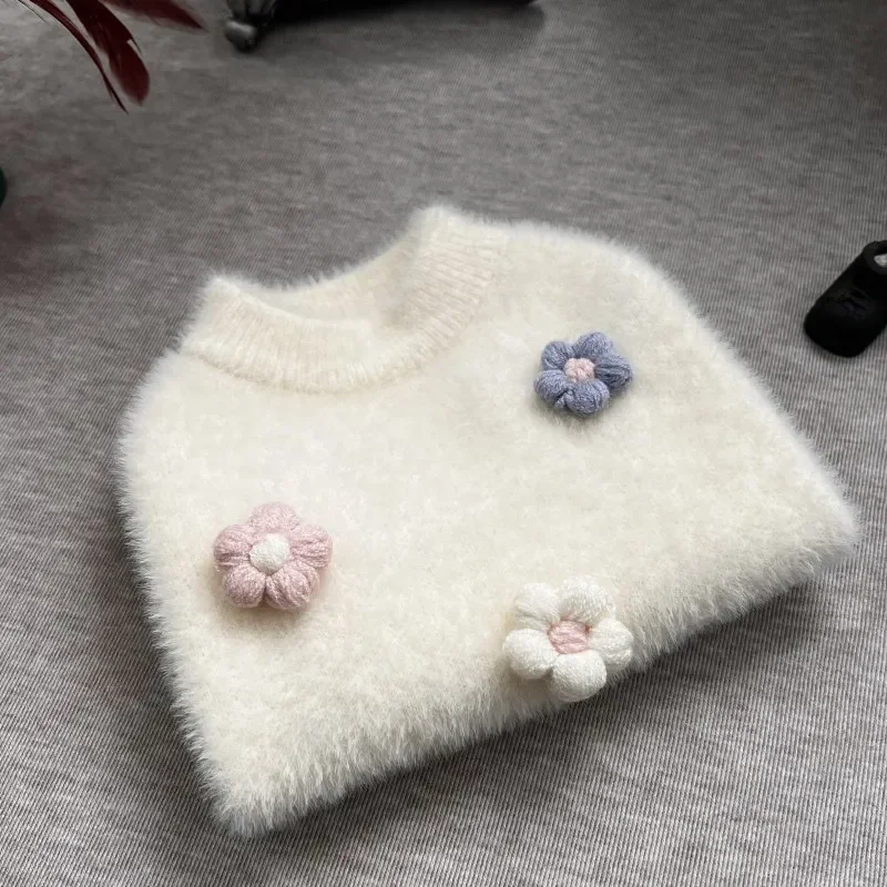 Pet Sweater Flower Sweater Cute Cat Clothing Winter Pet Clothing Dog Bottom Coat Dog Winter Coat Dog Sweater Puppy Clothes