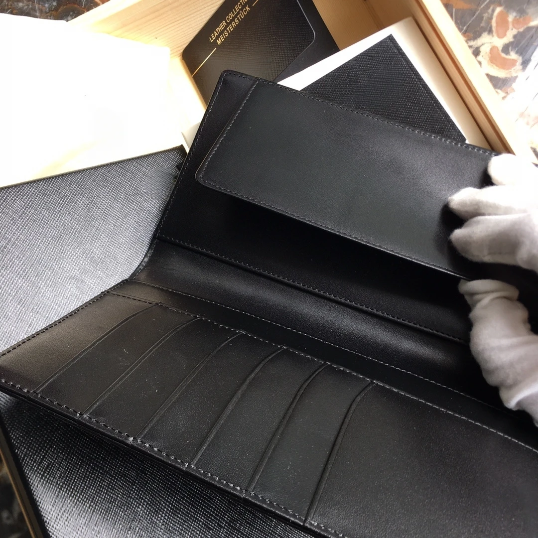 Handmade Suit Wallets Luxury Calfskin Leather Collection Meisterstück Mini Clutch Business Card Holder Money Clips Holiday Gifts