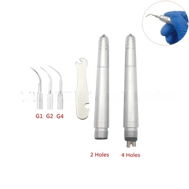 1 PCS Dental Equipment Pneumatic Dental Cleaning Machine Oral Hygiene Remove Dental Calculus 2/4 Holes Ultrasonic Scaler Tools