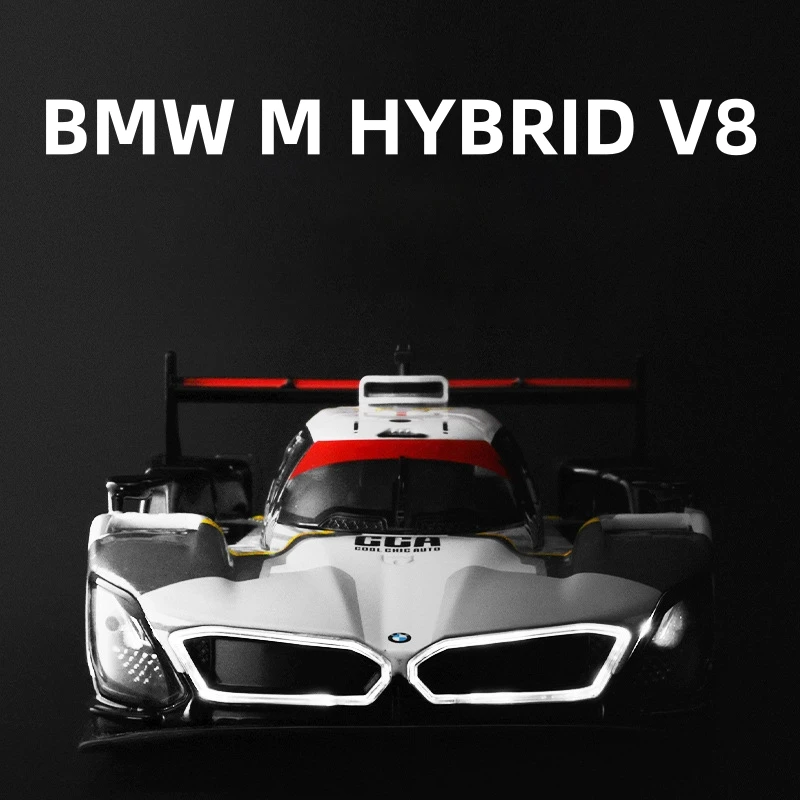 1:24 BMW M Hybrid V8 Super Racing Modello di auto in lega Suono e luce Giocattolo per bambini da collezione Regalo di compleanno