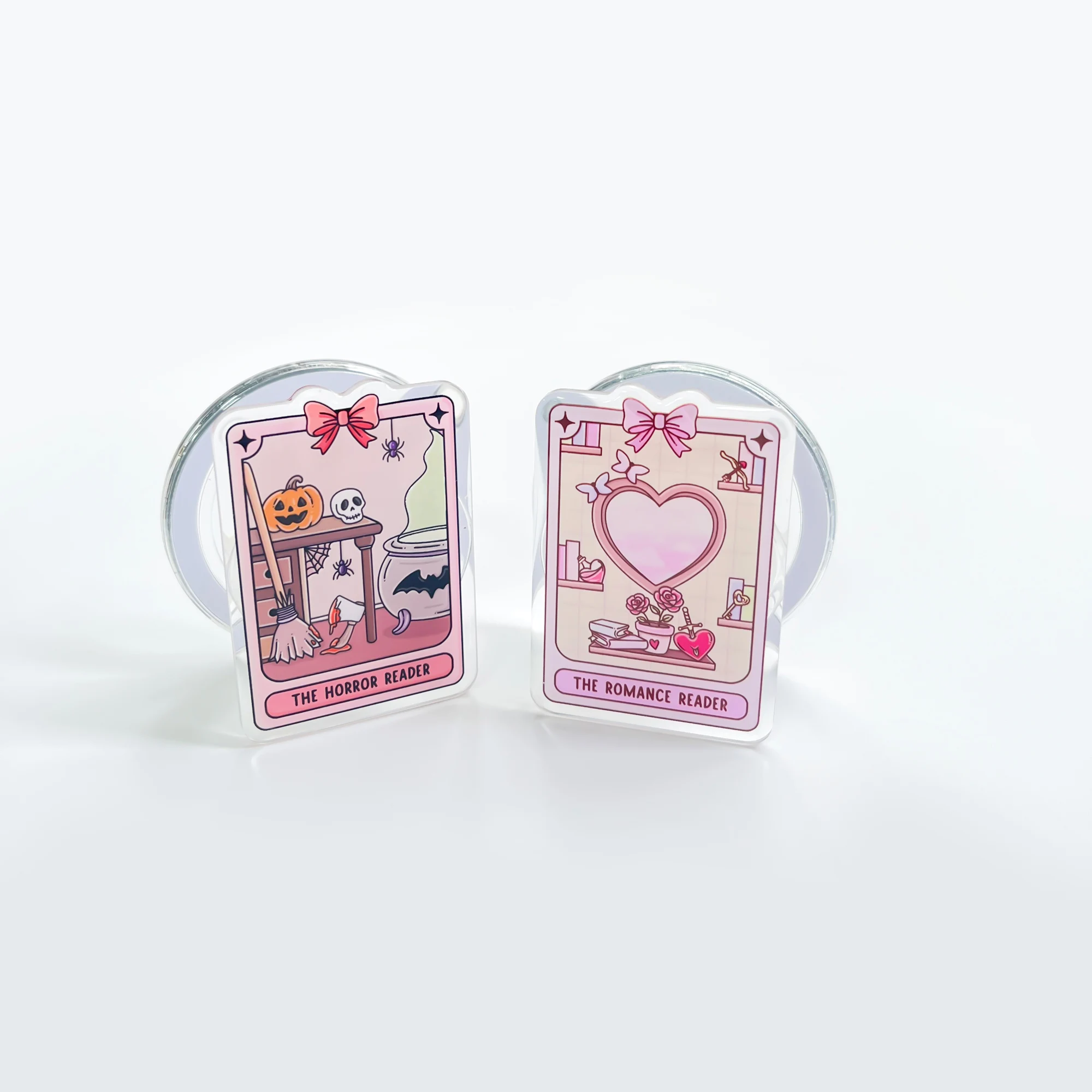 Magnetischer Handyhalter, niedliches Zubehör für Kindle, Pop-up-Ständer, zusammenklappbarer Halter für Handys, E-Reader, Geschenk für Bücherliebhaber. – Detail 5